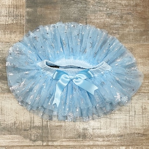 Snowflake Tutu Bloomer - Onderland tutu in Light Blue and silver