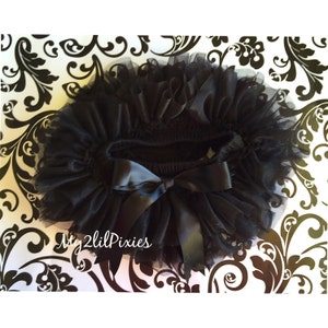 BLACK TUTU BLOOMER - Baby Girl Tutu -Black Soft Tutu - Game Day Tutu- Birthday Tutu - First Tutu - Cake Smash Tutu