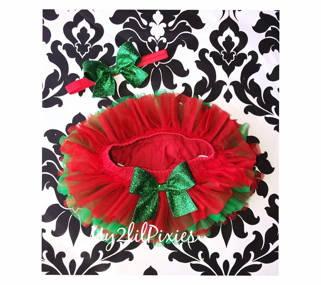 Tutu et bandeau de Noël Noël Tutu Bloomer Tutu à volants Etsy France