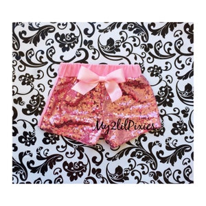 Purple Sequins Shorts Baby Girls Sparkle Sequin Shorts Girls