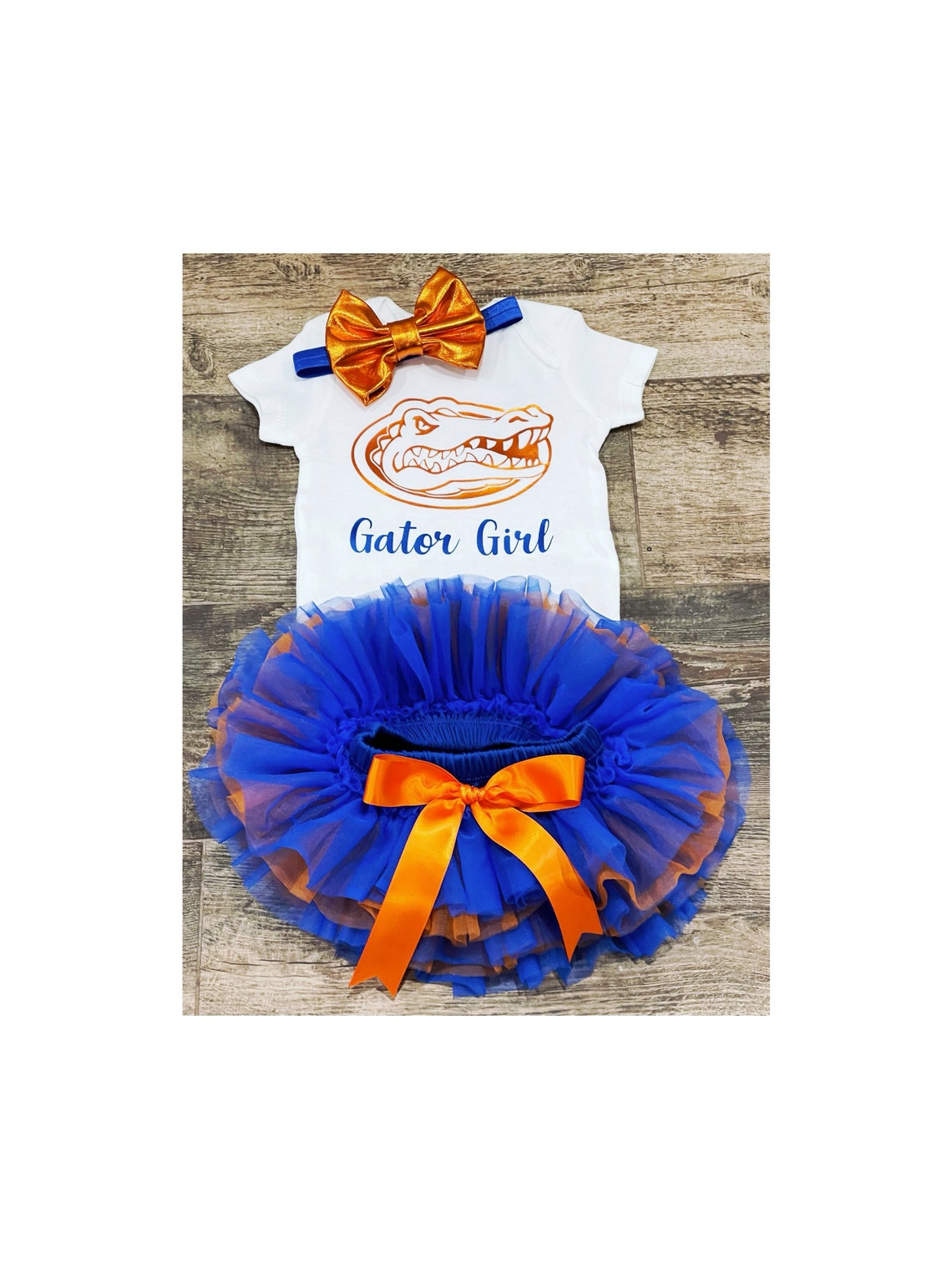 FLORIDA GATORS Inspired ONESIE® Baby Girl Clothing Set Etsy