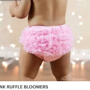 Baby Girl Ruffle Bum Bloomers, Diaper Cover with Ruffles on the Bum, Ruffle Bummies , Newborn , Toddler Girl Bloomer Many Colors image 10