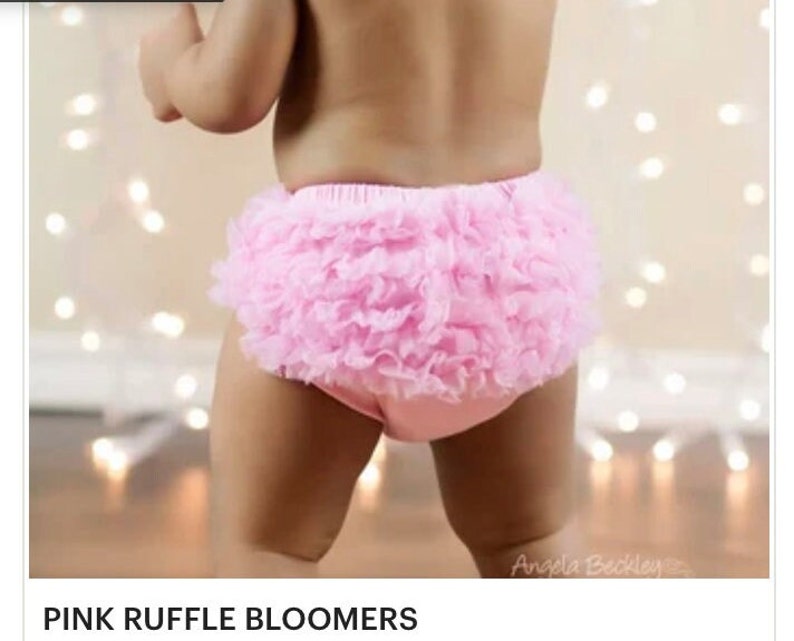 Baby Girl Ruffle Bum Bloomers, Diaper Cover with Ruffles on the Bum, Ruffle Bummies , Newborn , Toddler Girl Bloomer Many Colors image 10