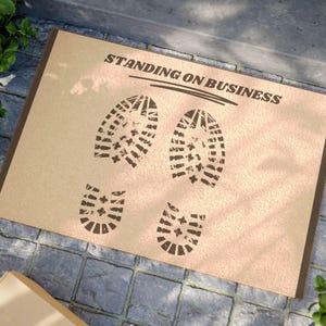 Personalized Custom Doormat, Coir Fiber Welcome Mat, Front Door Rug, Outdoor Entrance Mat, Natural Fiber Mat, Housewarming Gift,