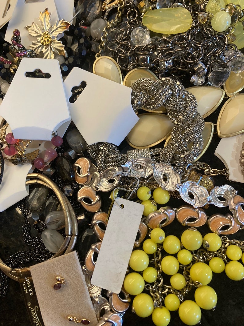 Vintage to Modern Costume Fashion Jewelry Mixed Assorted Lot Resale