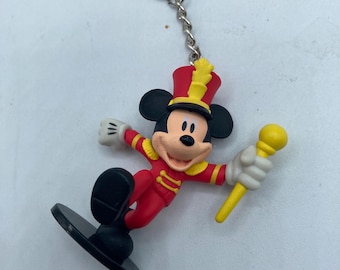 Disney Mickey Mouse Parade Character Keychain Backpack Zipper Purse Chain 2.5" Tall Repurposed Toys Figural Figure