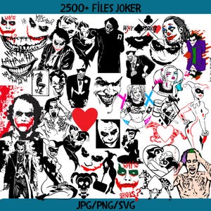 2500+ files Joker Files Bundle | High-Quality Joker Clipart , SVG Designs | Instant Download for Crafts & DIY Projects
