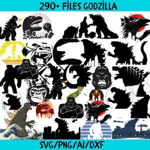 290+ Godzilla SVG Files Bundle | High-Quality Digital Clipart for Cricut, Silhouette, Sublimation & DIY Crafts | Instant Download