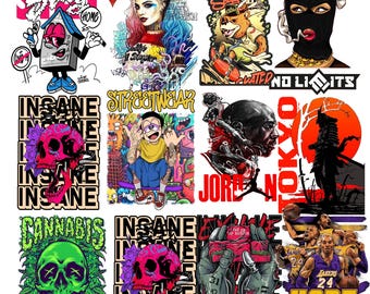255+ Latest Streetwear Bundle |PNG| Tshirt Bundle | T-Shirt Print Design | Hip Hop T-Shirt | Pop Culture | T-Shirt Pod Design