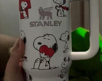 Vaso de 40 oz con diseño de cachorro de San Valentín, regalo para ella o para él