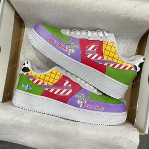 Personalized Air Force 1 Sneakers: McQueen Racing Cars, Custom Shoes