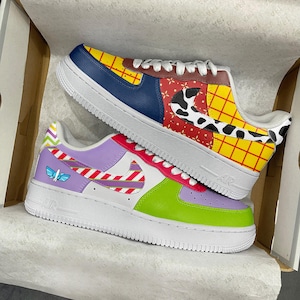 Custom Toy Story Air Force 1 Theme Shoes , Adult /Toddler kids Shoes