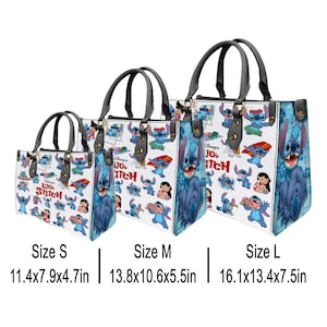 Nightmare Sally Leather Handbag Custom Name Gothic Halloween Tote Bag Spooky Gift for Women image 5