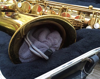 Alto Saxophone Neck and Mouthpiece Pouch Tenor Saxophone Bag Bari Sax Neck Pouch Mouthpiece Bags Made-to-Order Custom Musician Sax Gear Bag