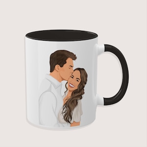Personalized Custom Mug – Unique Cartoon, Watercolor, Line Art, and Fantasy Style Gifts for Family, Friends, Couples and Christmas