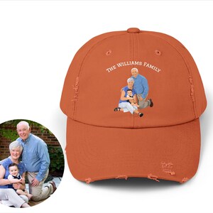 Custom Printed Family Photo Cap - Personalized Baseball Cap