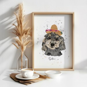 Retrato de mascota personalizado en acuarela / Arte digital personalizado, Retrato de mascota personalizado en acuarela a partir de una foto, Obra de arte digital única para mascotas