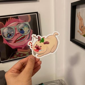 Sticker carlin fait main