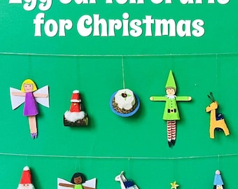 Egg Carton Crafts for Christmas - fun to make tree decorations: full instructions (english) with photos