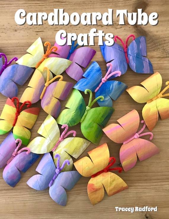 Cardboard Tube Crafts ebook – 40+ pages of fun projects with photos (english instructions)