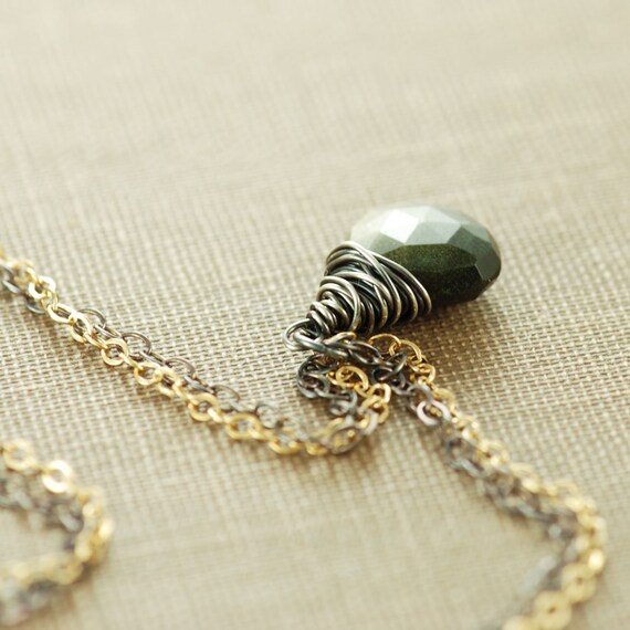 関税送料込 OGR CatsEye キャッツアイ Silver Shoes Cats Eye Natural Cat's Eye Pendant, 14K Solid Yellow Gold Cats Eye