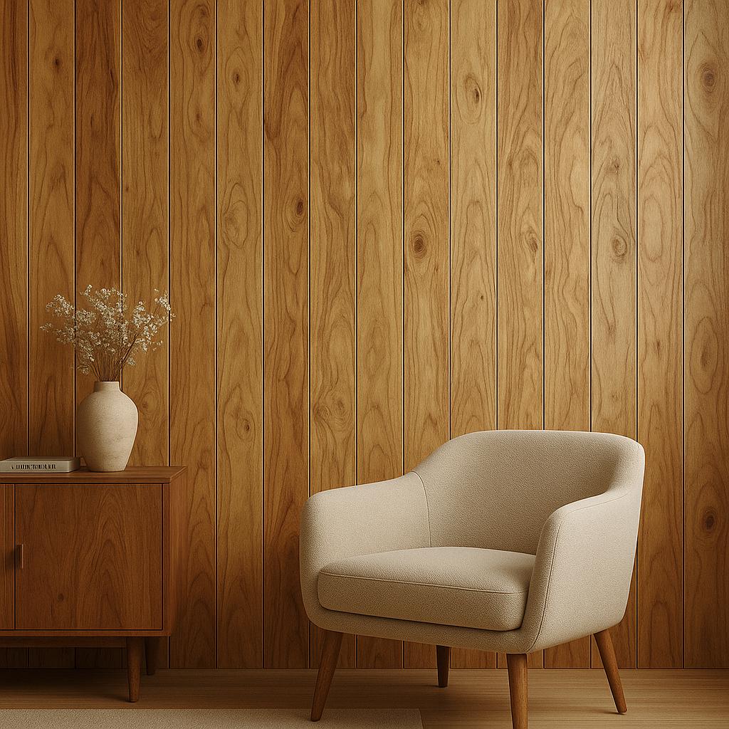 Photo inspiration: Walnut Wood Wall Panels Luxury Modern Wall Cladding For Living Photo Inspiration