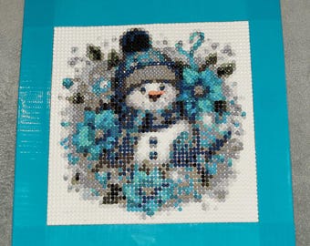 Snowman Diamond Art
