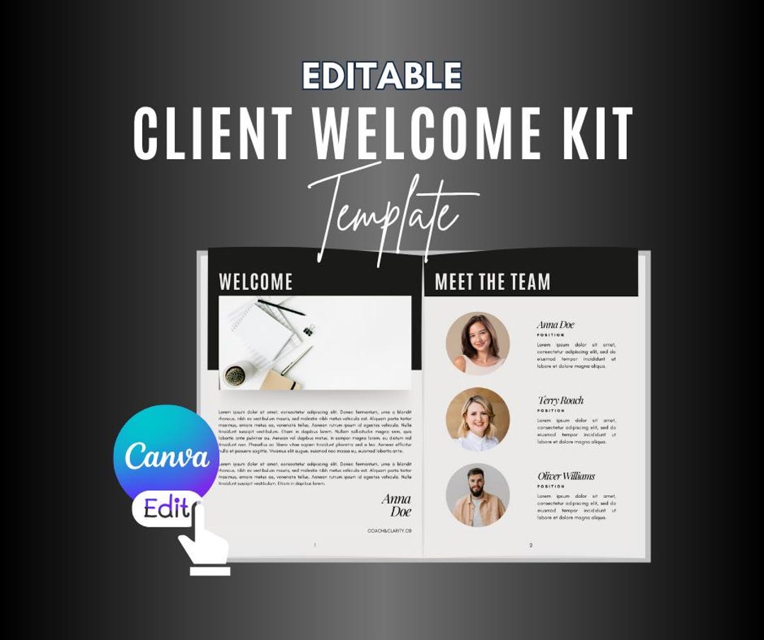 Client Welcome Kit Template for Coaches/vas/entrepreneurs | Editable in ...
