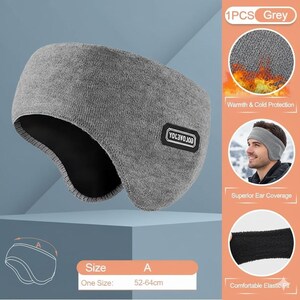 Pu&ograve; includere: Un paraorecchie grigio con interno nero e una piccola etichetta rettangolare. Il paraorecchie &egrave; progettato per coprire le orecchie e la fronte. Taglia A, per teste da 52-64cm.