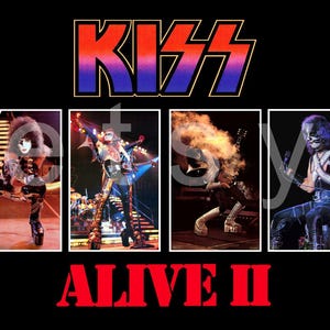 KISS Rock Band ALIVE II Album 24 x 30 Inch Custom Store Style Promo Poster Clean Clear Images