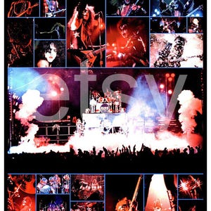 KISS 1976 ALIVE 24 x 36 Black / White Border Jumbo Custom Poster