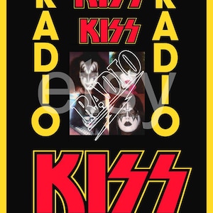 KISS Band &quot;KISS RADIO&quot; 20 x 30 Custom Dealer Poster Promo - Crystal Clear Poster