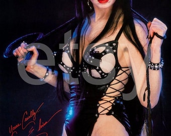 ELVIRA Mistress Of The Dark 24 x 36 Fan Club &quot;Whipped&quot; Commercial Reprint Poster