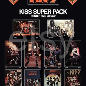 KISS Band 20 X 28 One Stop Posters KISS Super Pack Posters Custom Display Poster Print