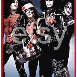 KISS Band White Logo &quot;U.S. Tour&quot; 24 x 36 Custom Poster Print - Crystal Clear Poster