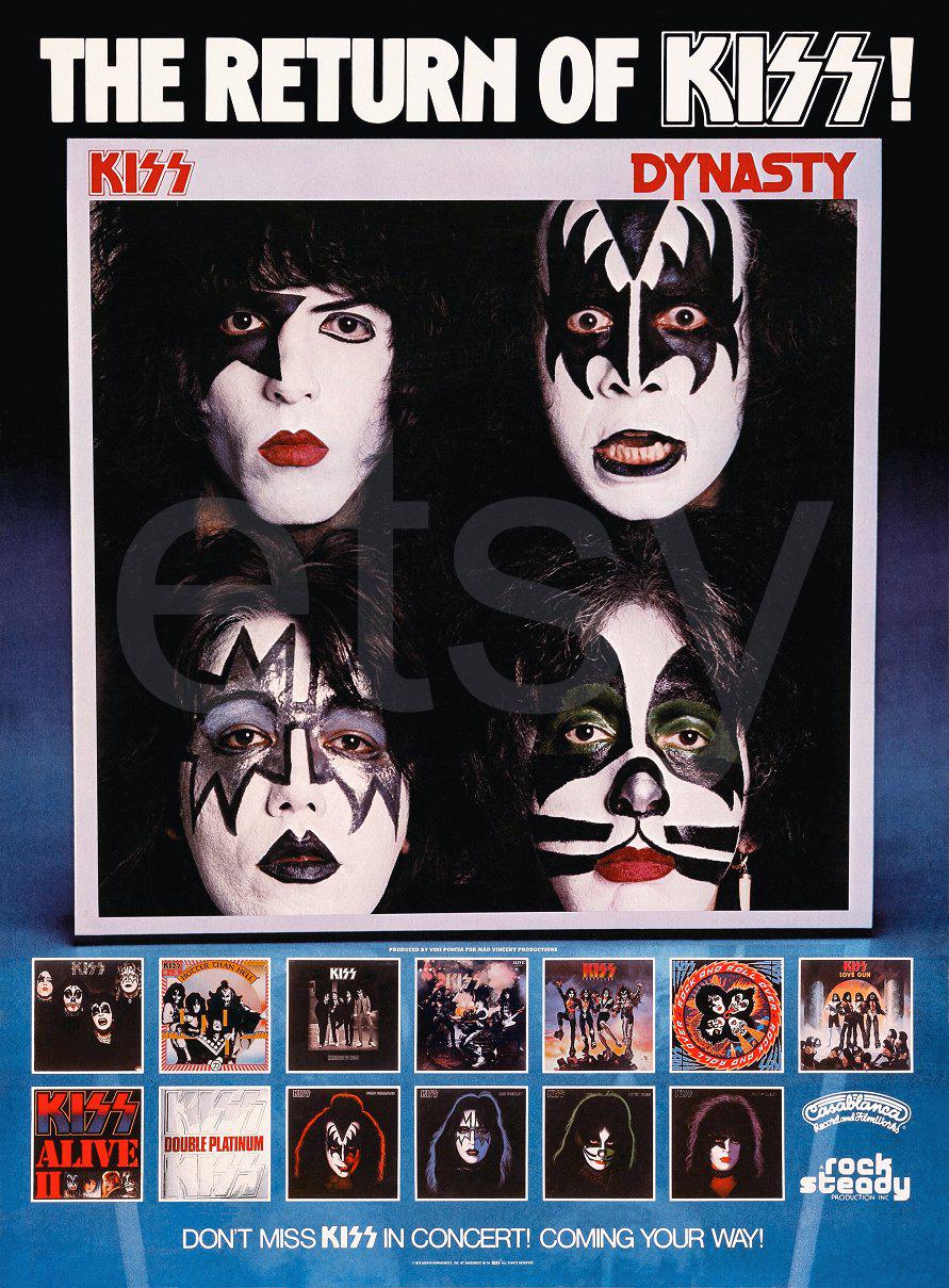 激レア!1979 DYNASTY KISS ALL4 ポスターセット♪ 激レア!1979 DYNASTY KISS ALL4 ポスターセット♪ - メルカリ
