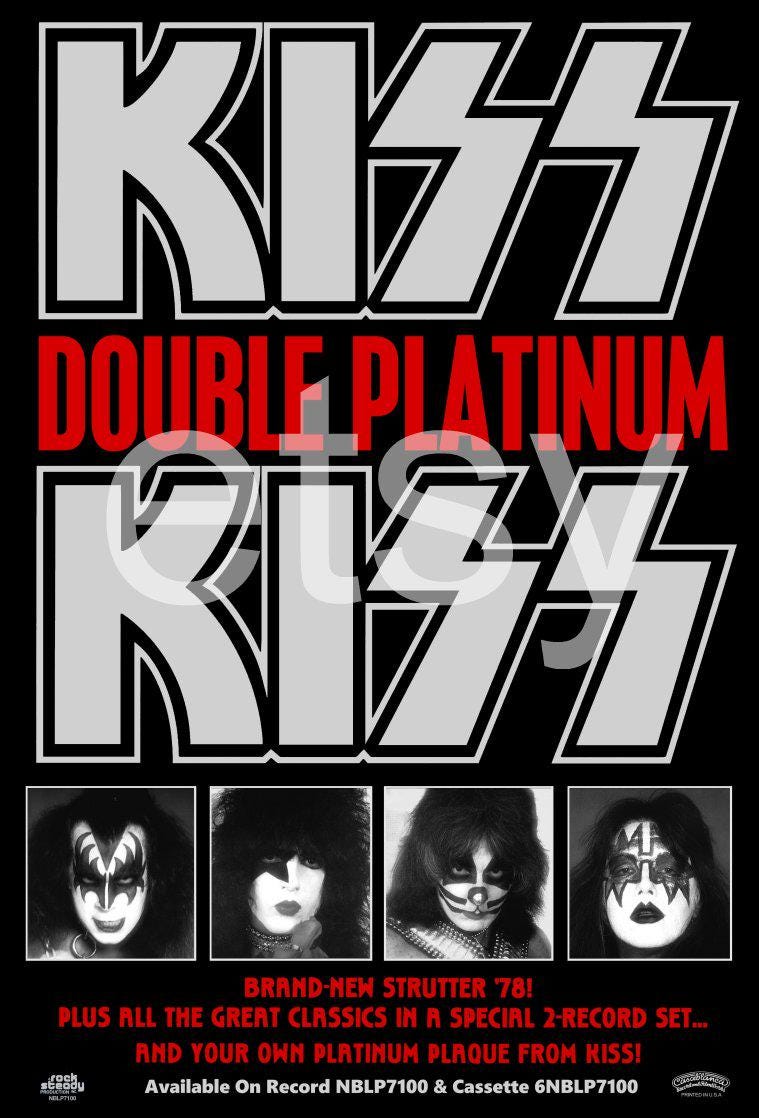 KISS キッス／新品 特典ポスター 当時物 ハードロック バンド店舗保管品レア 2025年最新】Yahoo!オークション -kissキッスの中古品・新品・未