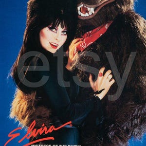 COORS LIGHT / ELVIRA 1986 18 x 36 Commercial Store Poster Reprint