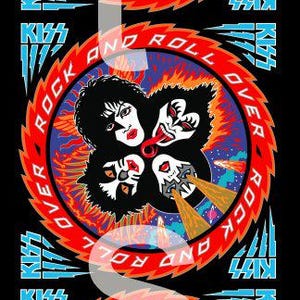 KISS Rock And Roll Over 12 x 56 Custom Door Poster! Nearly 5ft Of KISS Poster Print Clean Clear Images