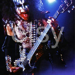 KISS Gene Simmons Alive II July 14 77 Ottawa Ontario Civic Center 24 x 36 Custom Poster Clean Clear Image