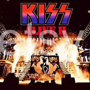 KISS 24 x 36 Alive II Full Stage Alt Version Custom Poster
