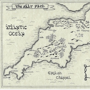 A4-kaarten in Lord of the Rings-stijl