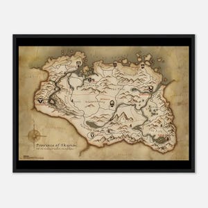 SkyRim Original Game Release Map