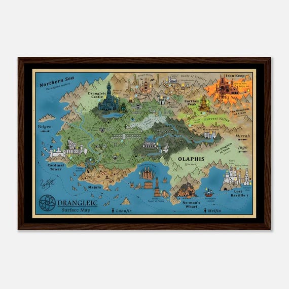Dark Souls Fan-made - Vintage Style Map Poster - Etsy