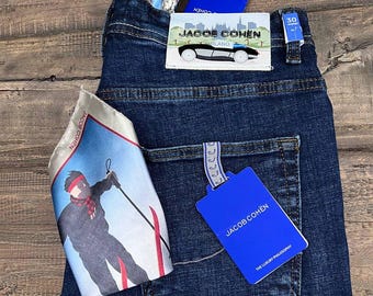 綺麗！JACOB COHEN TYPE 622 C ネイビー Jacob Cohen Type 622.C Vintage Men's Jeans - 34 - Etsy