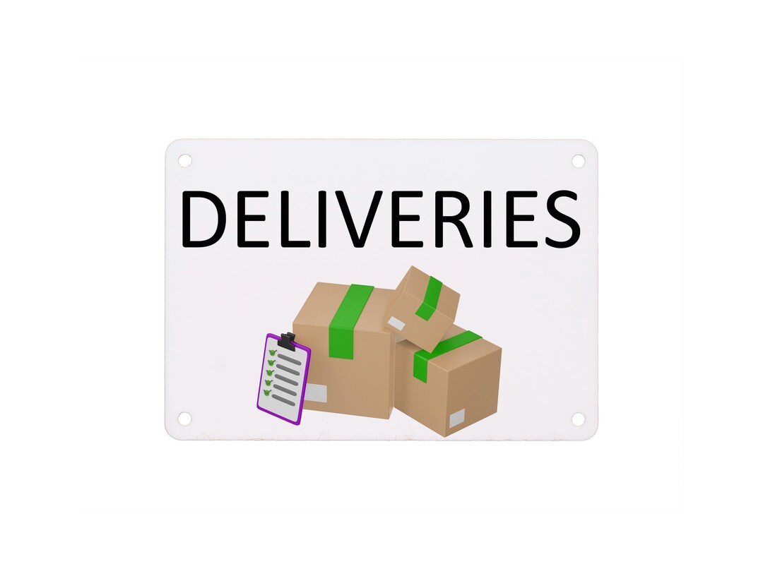 Weekend Delivery Sign Deliveries Sign: Acrylic Door Sign for Postman - Etsy Australia
