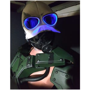 Combine Soldier Helmet Cosplay - Half-Life inspired - Civil Protection Helmet - Gas Mask - Gordon Freeman - Handcrafted made to order prop