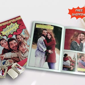 Regalo per anniversario marito, regalo personalizzato unico, fumetto personalizzato, fumetto personalizzato, regalo per la festa della mamma, regalo fumetto personalizzato