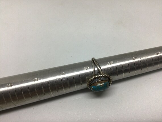 Vintage turquoise ring Southwest style sterling s… - image 3