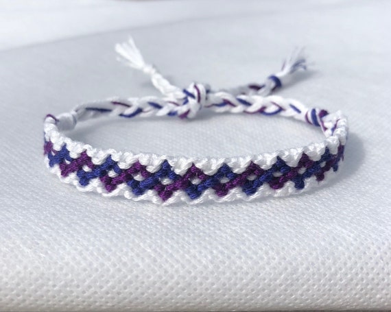 purple friendship bracelet
